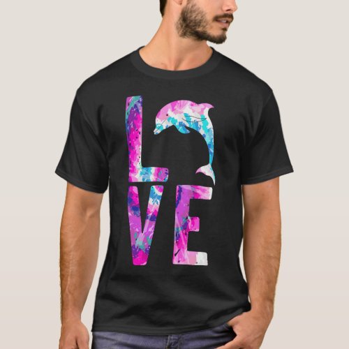 Dolphin Love Watercolor T_Shirt