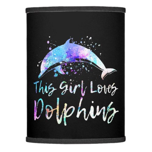 dolphin lover gift this girl loves dolphins lamp shade