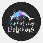 : Life Is Better With Dolphins Women Girls Gift Dolphin Lover T- Shirt : Clothing, Shoes & Jewelry