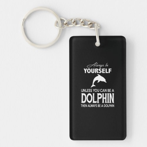 Dolphin Lover Gift Vintage Cute Dolphin Lover Keychain