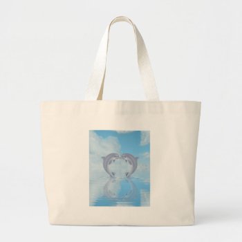 Dolphin Lovers Gift Ideas Large Tote Bag by PersonalCustom at Zazzle