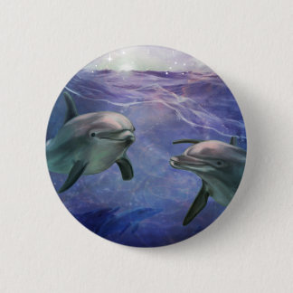 Dolphin Magic Pinback Button
