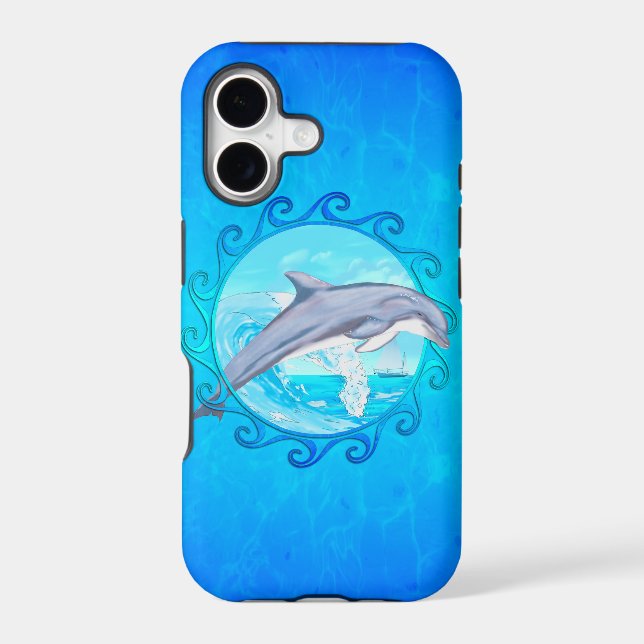 Dolphin Maori Sun Iphone Case (Back)