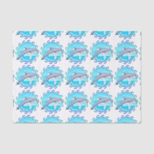 Dolphin Maori Sun Tissue Paper
