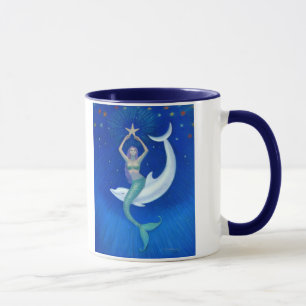 Dolphin Moon Mermaid Mug