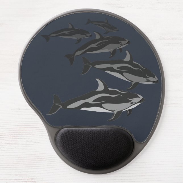 Dolphin Mousepad Custom Pacific Dolphin Mouse Pad (Front)