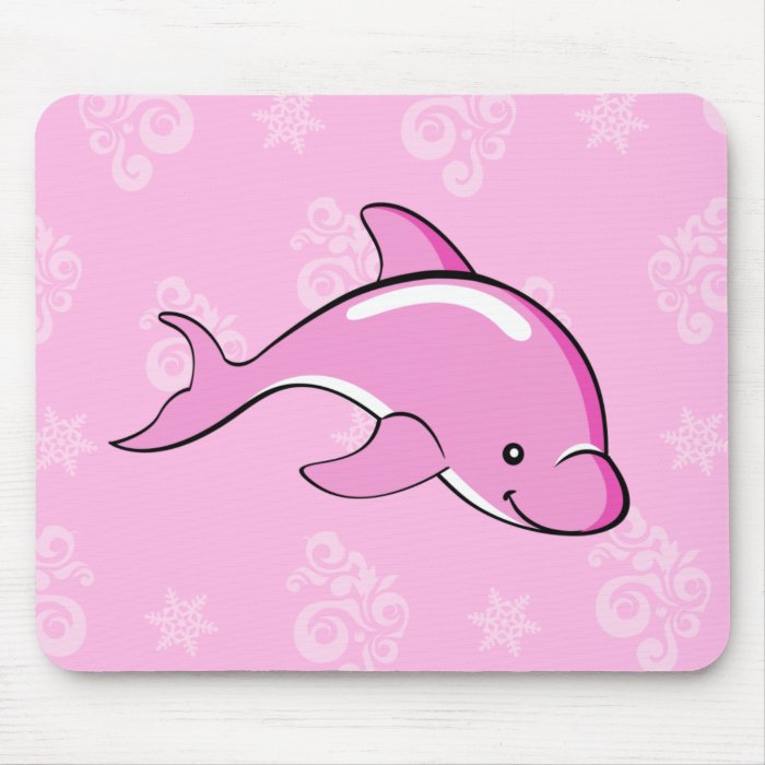 Dolphin mousepad pink