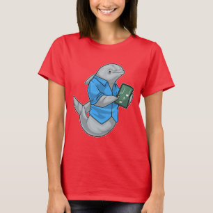 Dolphin Music Teacher Music notes T-Shirt