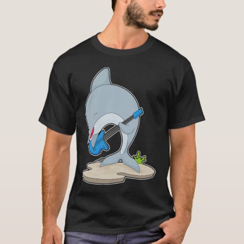 Dolphin Musician Guitar Music T_Shirt