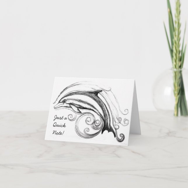 Dolphin Note card (Front)