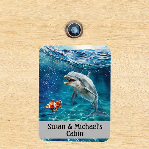 Dolphin Ocean Personalized Sea Magnet