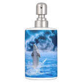 Dolphin Ocean Storm Soap Dispenser And Toothbrush Holder (Front)