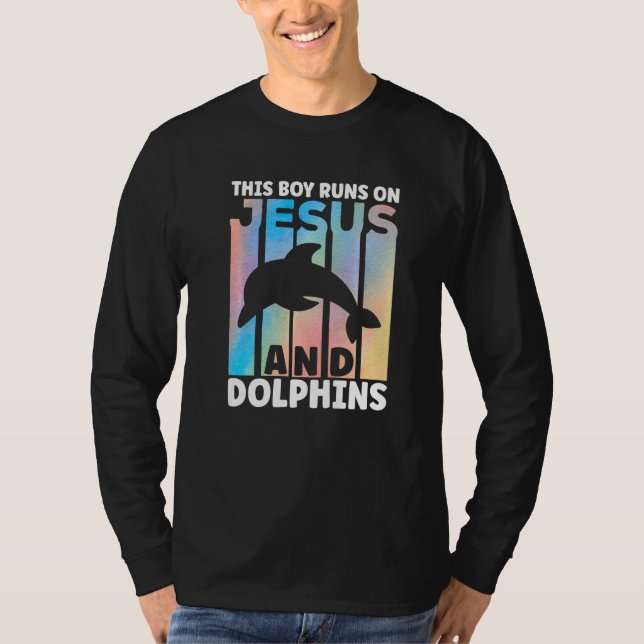 Dolphin Outfit for Dolphin Lovers Apparel for Boys T-Shirt (Front)