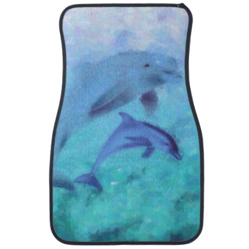 Dolphin Painting Car Mats