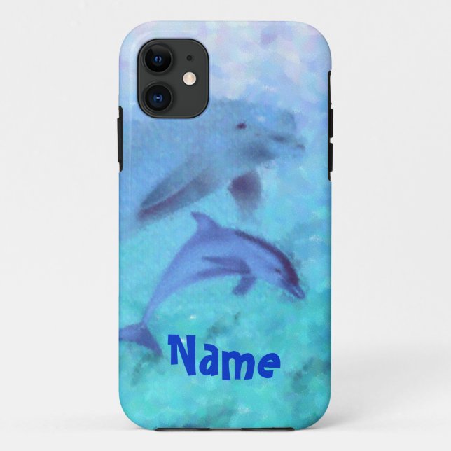 Dolphin Painting Case-Mate iPhone Case (Back)