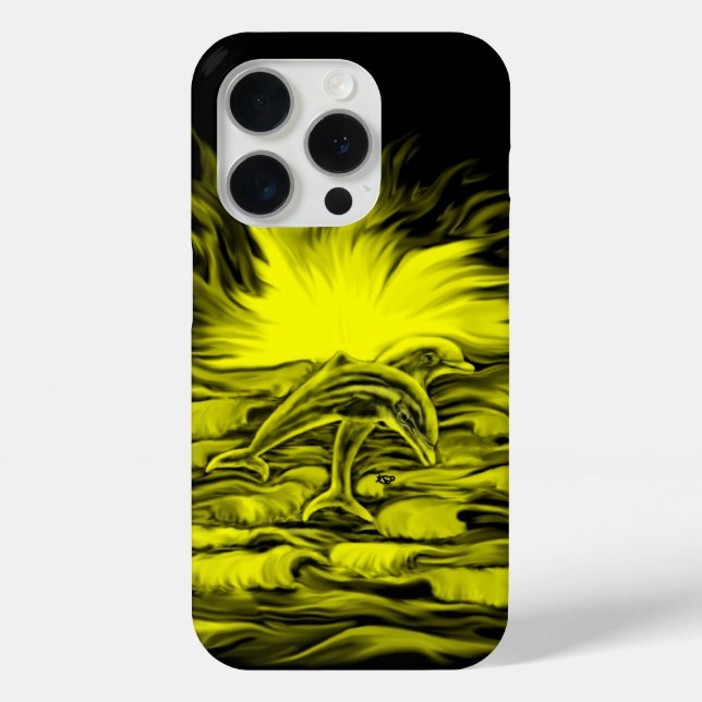 Dolphin pair in the Sunshine Case-Mate iPhone Case (Back)