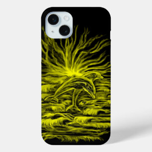 Dolphin pair in the Sunshine iPhone 15 Plus Case