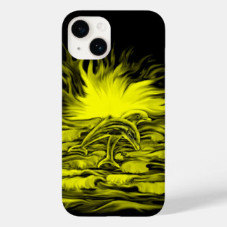 Dolphin pair in the Sunshine Case-Mate iPhone 14 Case