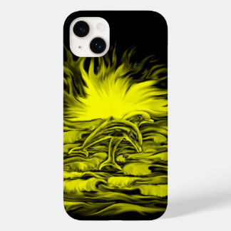 Dolphin pair in the Sunshine Case-Mate iPhone 14 Plus Case