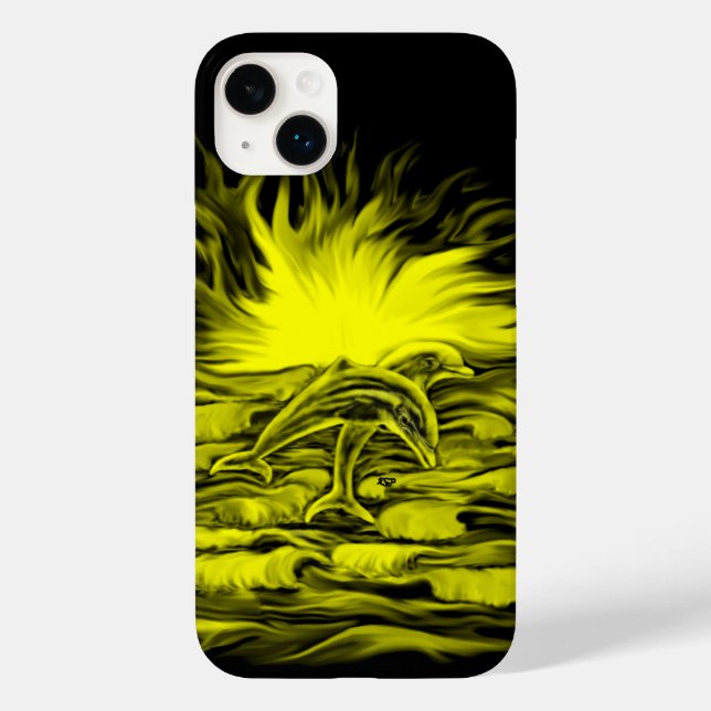 Dolphin pair in the Sunshine Case-Mate iPhone Case (Back)