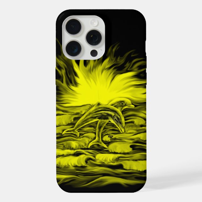 Dolphin pair in the Sunshine iPhone Case (Back)