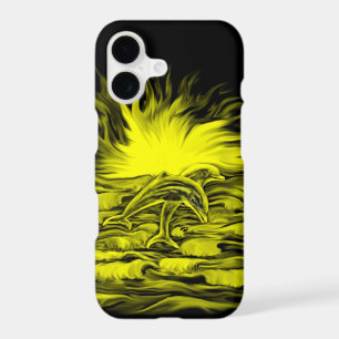 Dolphin pair in the Sunshine iPhone 17 Case