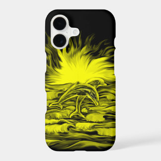 Dolphin pair in the Sunshine iPhone 17 Case