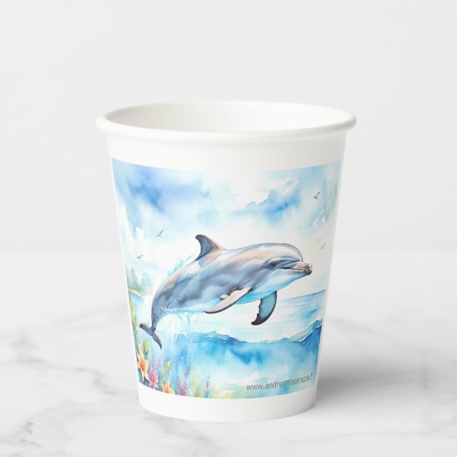 Dolphin Paper Cups (Front)