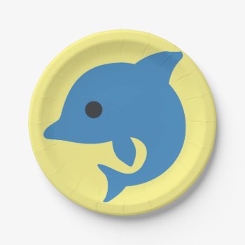 Dolphin Paper Plates by GKDStore at Zazzle