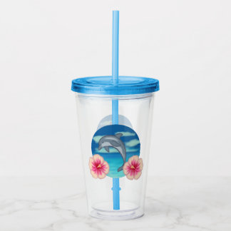 Dolphin Paradise Acrylic Tumbler