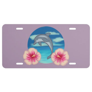 Dolphin Paradise License Plate