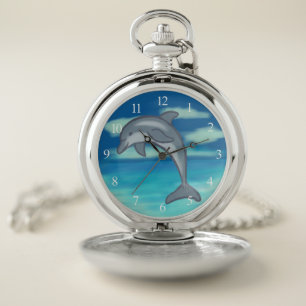 Dolphin Paradise Pocket Watch