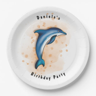Dolphin Party Paper Plates