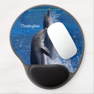 Dolphin Photography Design Gel Mouse Pad