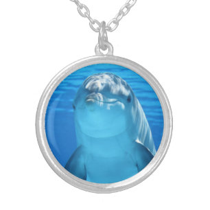 DOLPHIN PHOTOGRAPHY SILVER NECKLACE