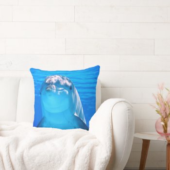 Dolphin Pillow by MarblesPictures at Zazzle