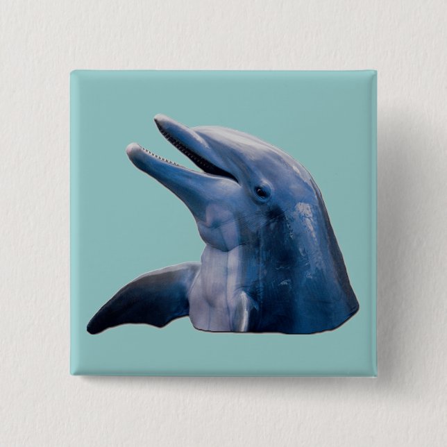 Dolphin Pinback Button (Front)