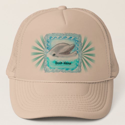Dolphin Play custom name hat