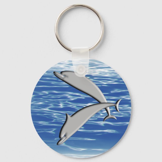 Dolphin Play Keychain (Front)