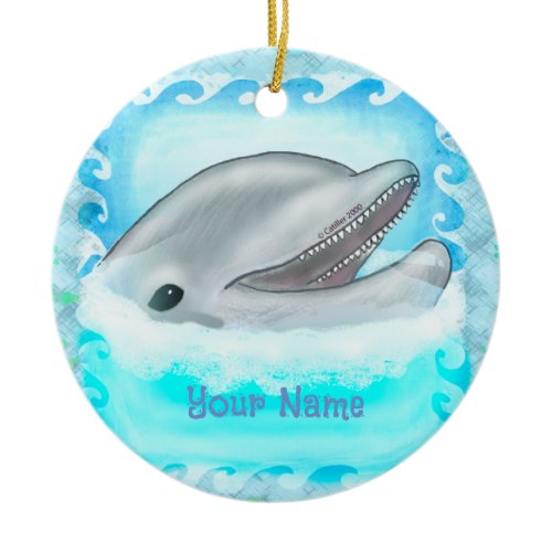 Dolphin Play ornament
