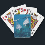 Dolphin Playing Cards<br><div class="desc">Two full-color dolphins underwater on the backs of these playing cards.</div>