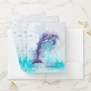 Dolphin Pocket Folder
