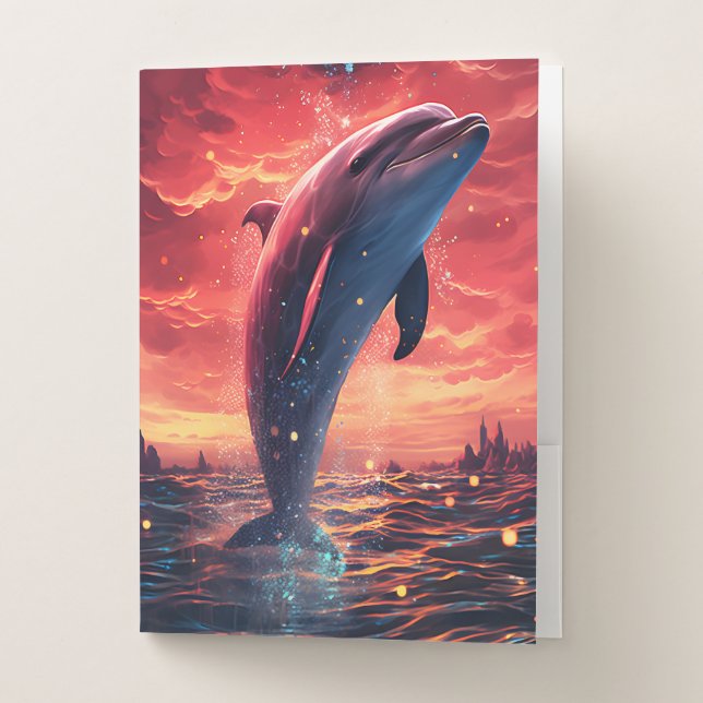 Dolphin Pocket Folder (Front)