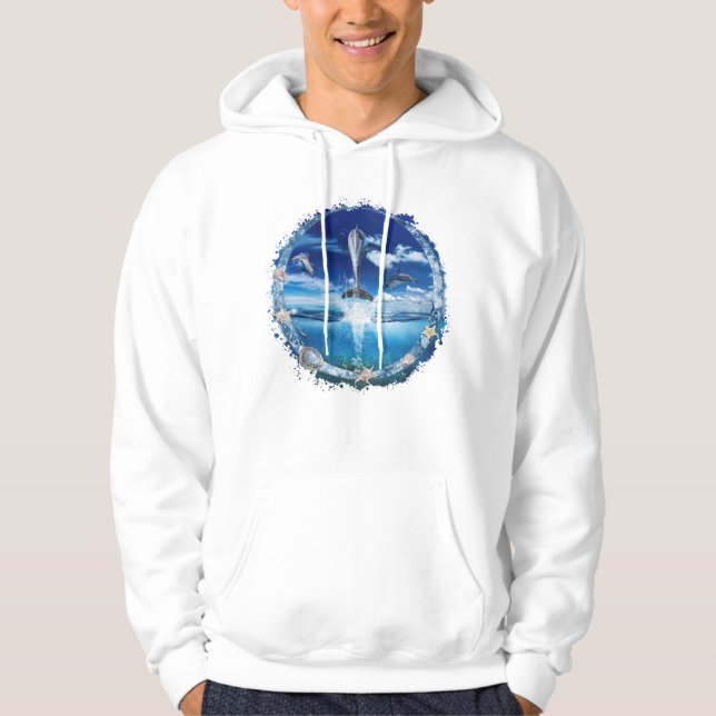 Dolphin Pod Cast Party Hoodie (Front)