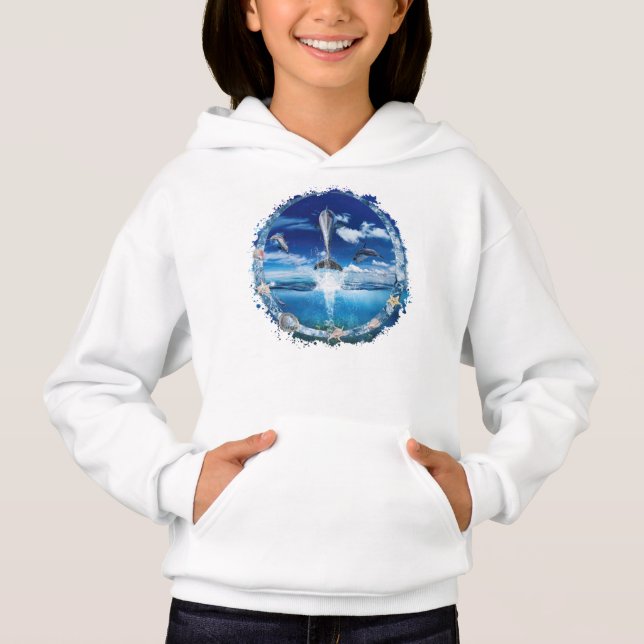 Dolphin Pod Cast Party Hoodie (Front)