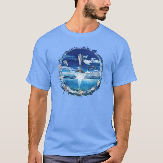 Dolphin Pod Cast Party T-Shirt (Front)