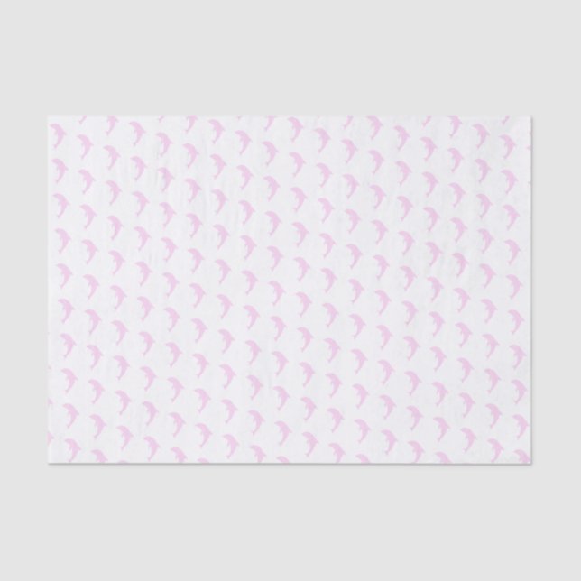 Dolphin preppy clean simple ocean marine  tissue paper (Front)