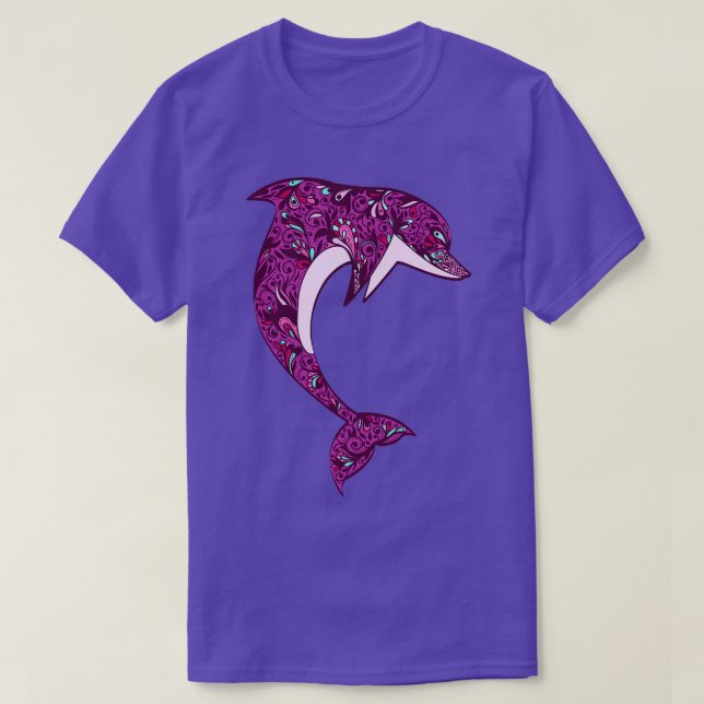 Dolphin Purple T-Shirt (Design Front)