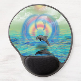 Dolphin Rising Gel Mouse Pad