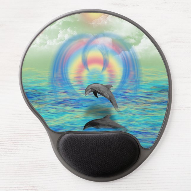 Dolphin Rising Gel Mouse Pad (Front)